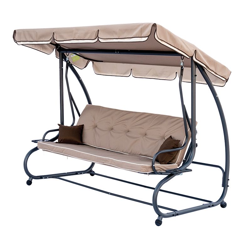 Huśtawka Mirpol ogrodowa z daszkiem 230x120x164cm beżowa 1 szt.