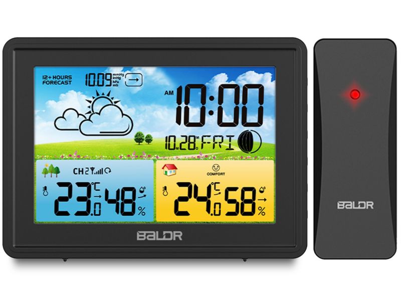 Bezprzewodowa stacja Berdsen pogody pogodowa higrometr 1szt.