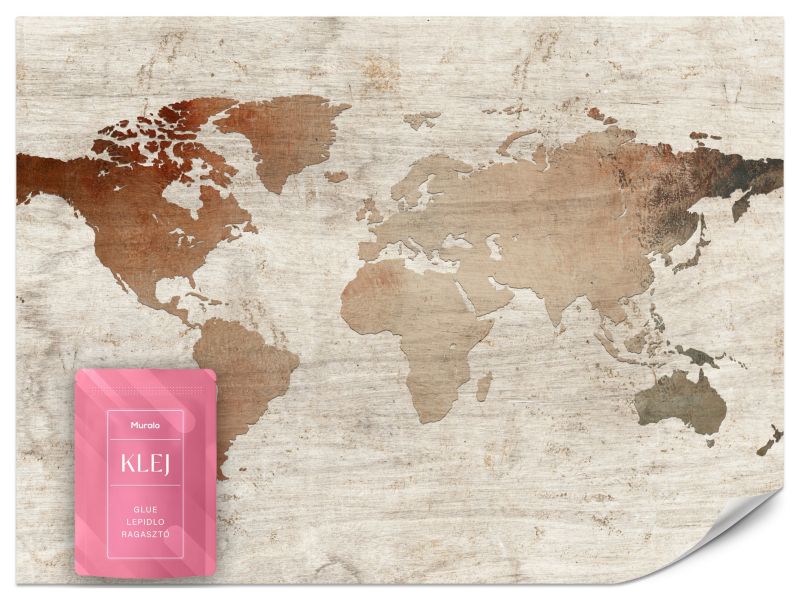 Fototapeta Muralo Mapa w Stylu Vintage 350x256 cm 1szt.