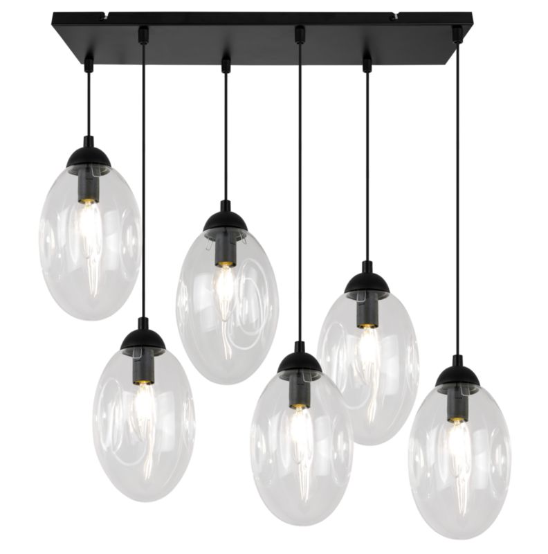 Lampa sufitowa wisząca Light Home LH Vigo 6x E14 60W transparentny 1szt.