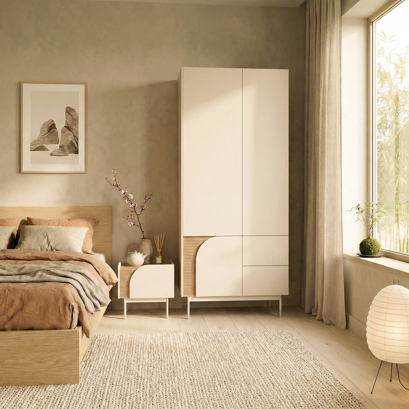 Szafa do salonu 92 cm z szufladami trzydrzwiowa CORSO