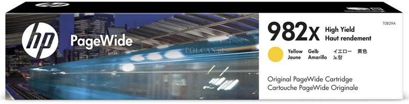 Tusz HP 982X (T0B29A), 16000 stron, yellow (żółty)
