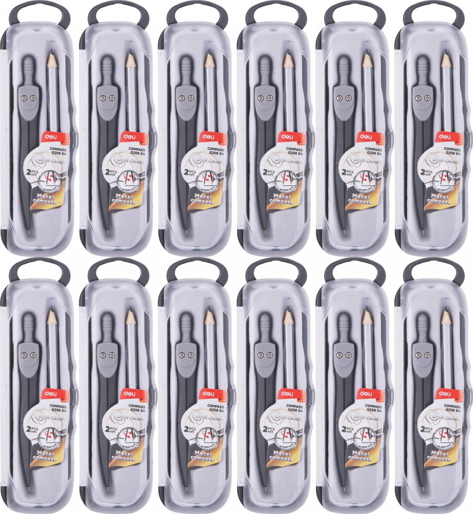 12x Cyrkiel matelowy Deli, z ołówkiem