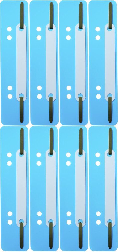 8x Wąsy skoroszytowe spinające dokumenty Durable, 25 sztuk, niebieski