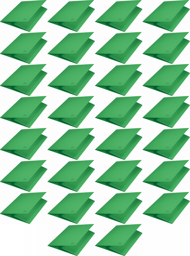 40x Teczka na dokumenty Leitz Recycle, A4, kartonowa, 2mm, zielony