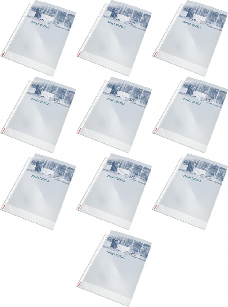 10x Koszulki krystaliczne Esselte, A4, 55μm, 10 sztuk, transparentny