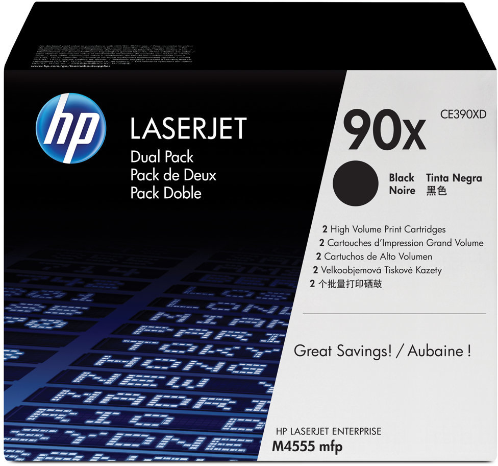 Toner HP 90X (CE390XD), 2 sztuki, 2x24000 stron, black (czarny)