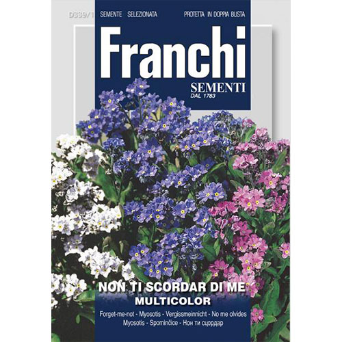 1 pac, Flori de nu mă uita, mix multicolor - Semințe: Mod de ambalare: 0.8 g