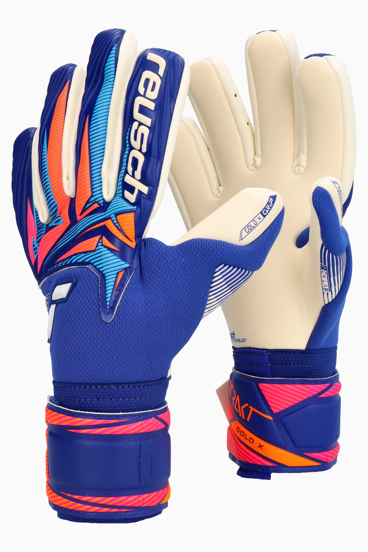 Rękawice Reusch Attrakt Gold X NC - Niebieski