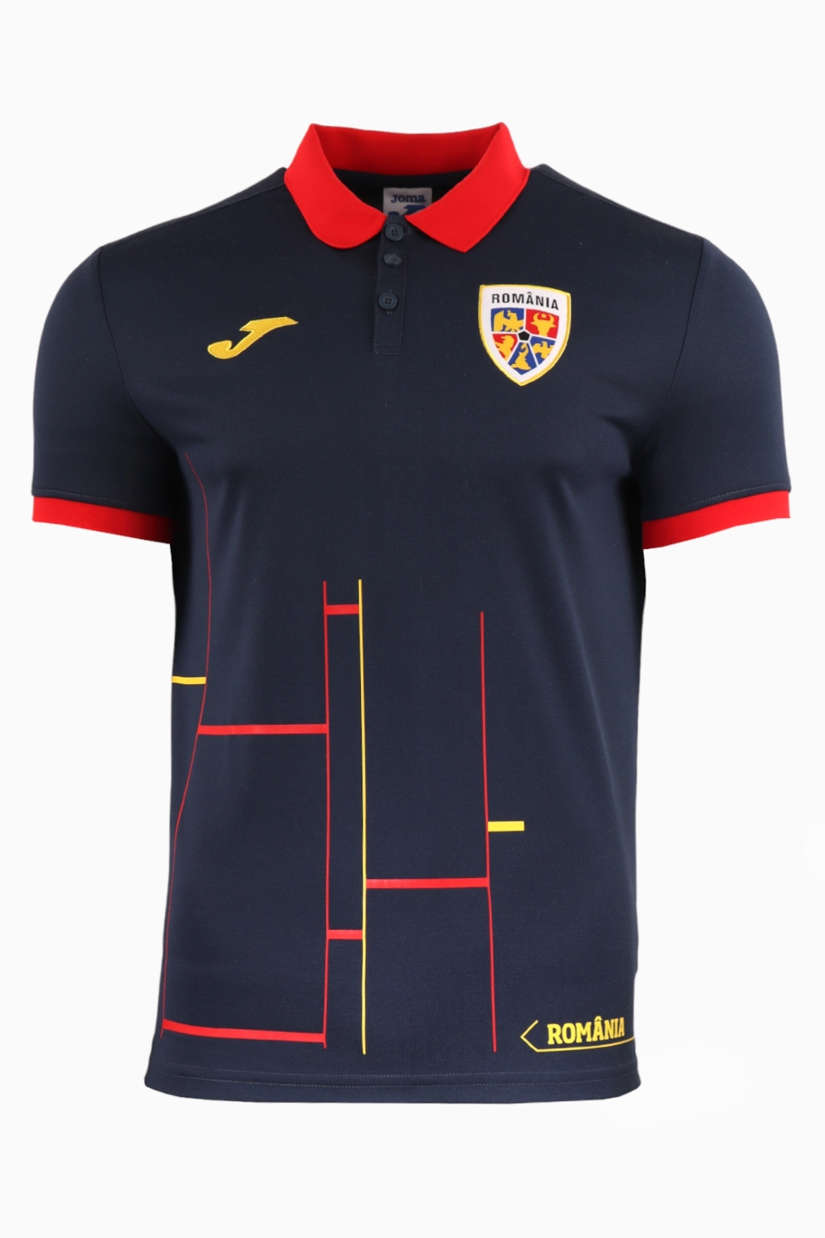 Koszulka Reprezentacji Rumunii Joma 2024 Polo - Granatowy