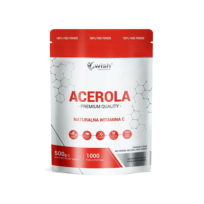 Acerola Naturalna witamina C w proszku 500g VEGE Wish