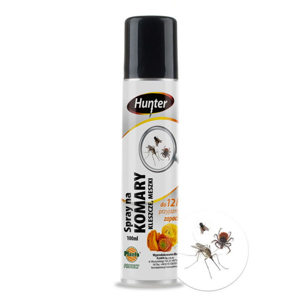 Spray na komary, kleszcze i meszki 90ml Hunter