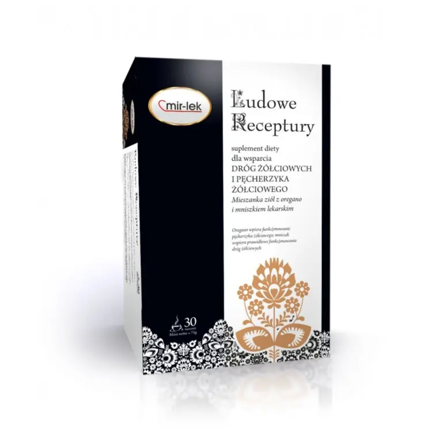 Ludowe receptury dla wsparcia dróg żółciowych i pęcherzyka żółciowego, mieszanka ziół, 30 saszetek