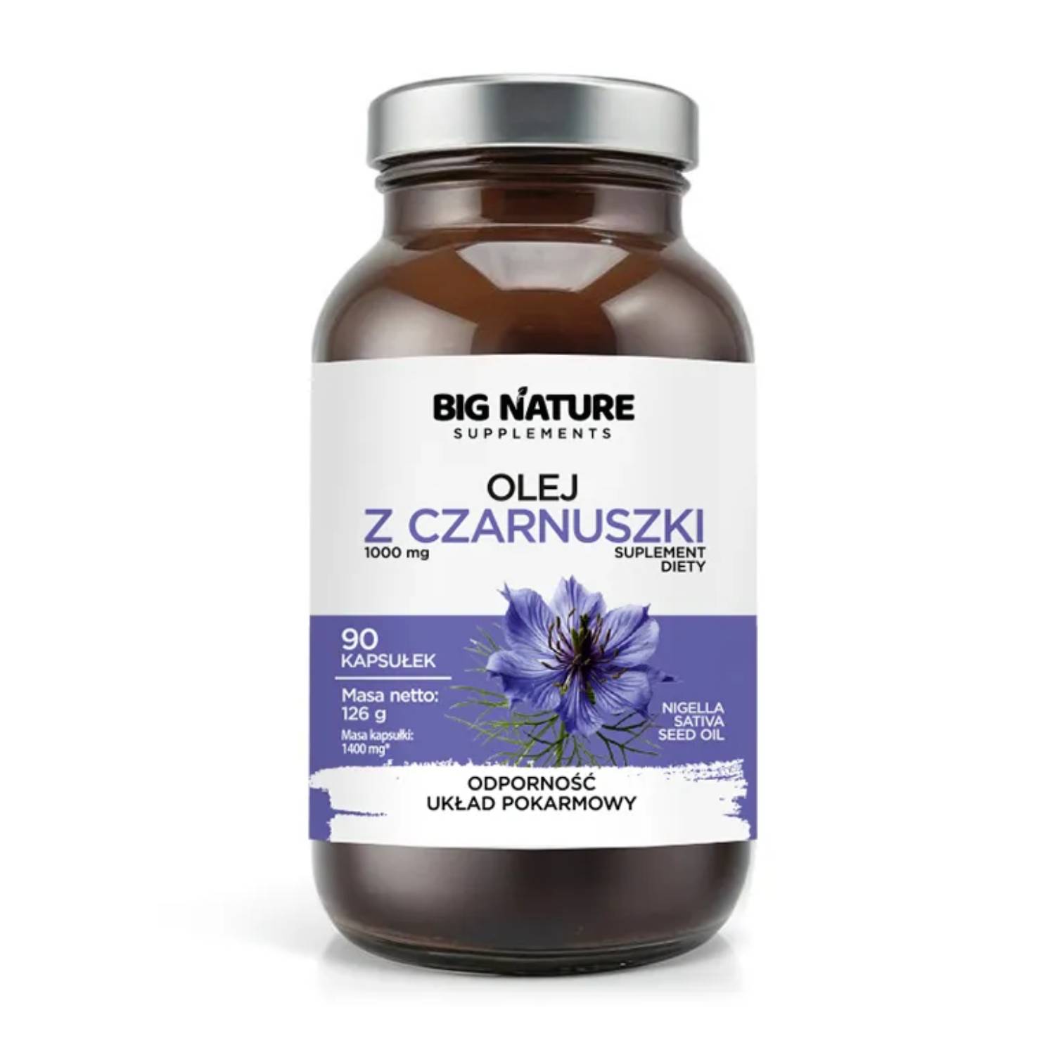 Big nature olej z czarnuszki, 90 kapsułek