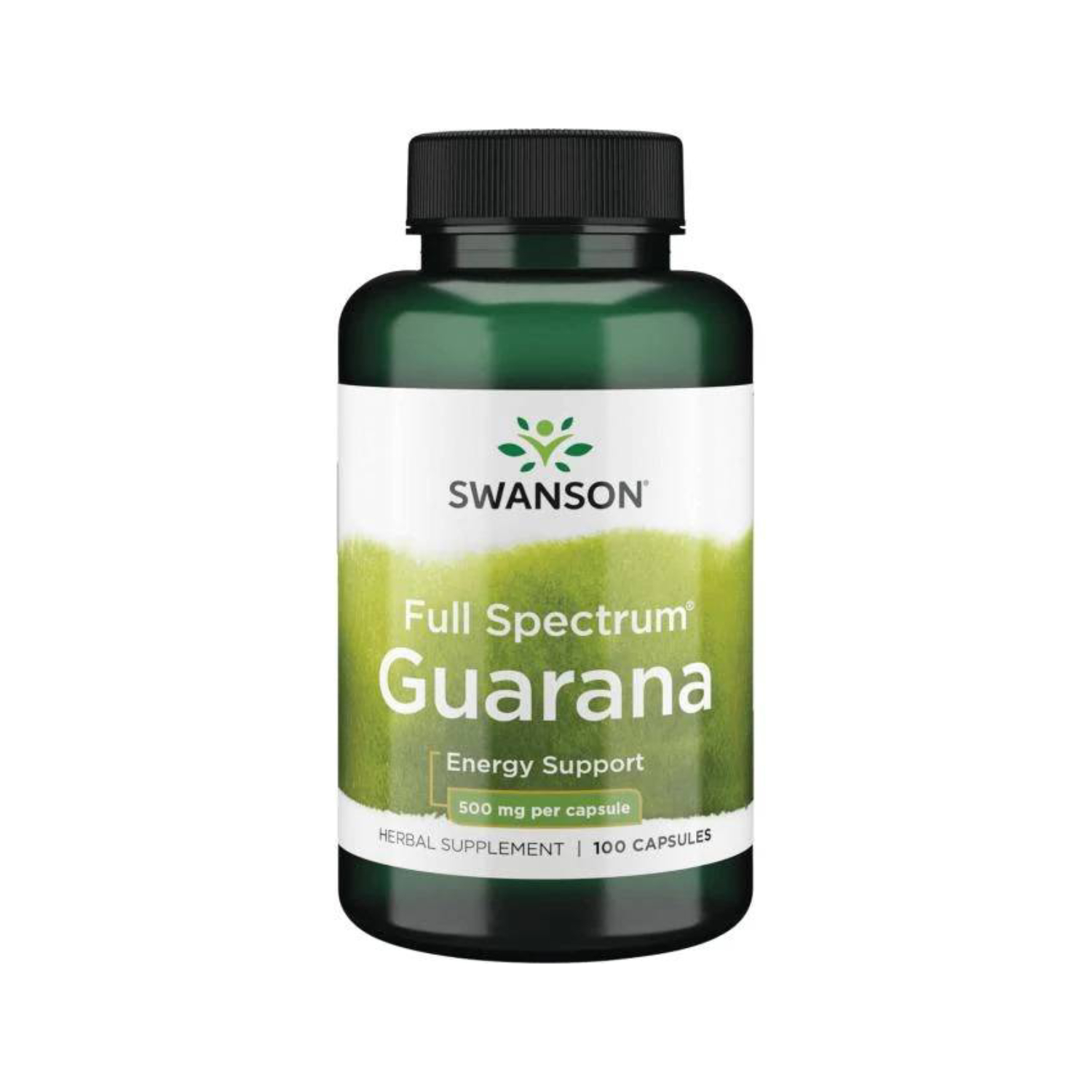 Swanson guarana (0,5 g), 100 kapsułek