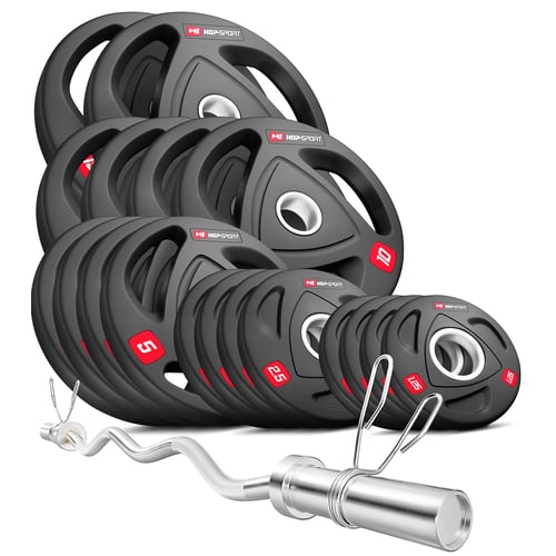 Olympia Hantelset 114 kg mit SZ-Stange