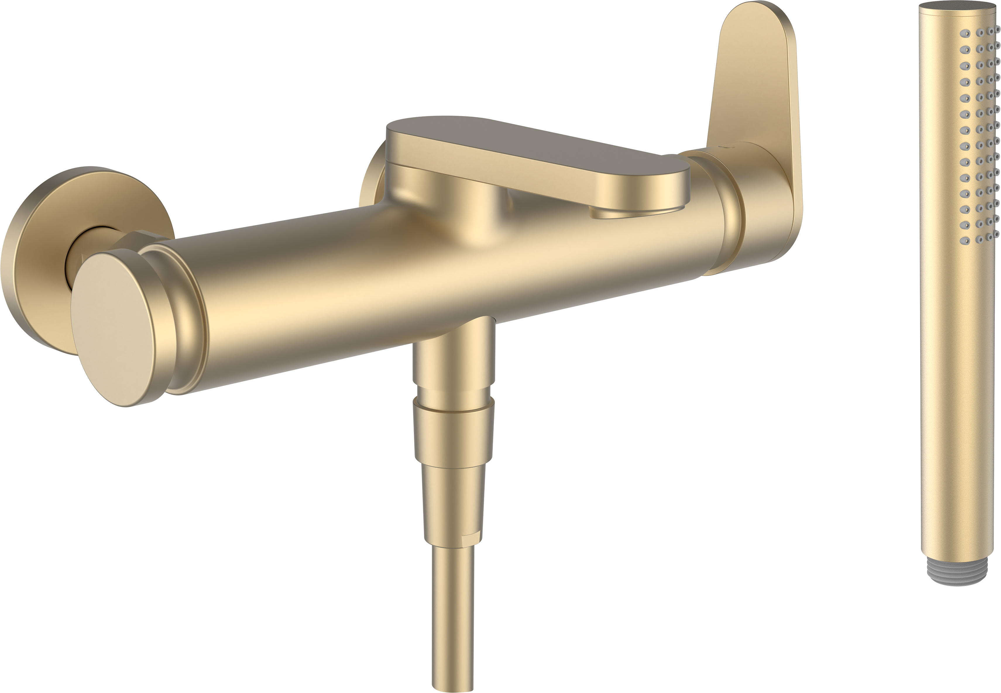 Laufen The New Classic bateria wannowo-prysznicowa ścienna złota HF900560462000