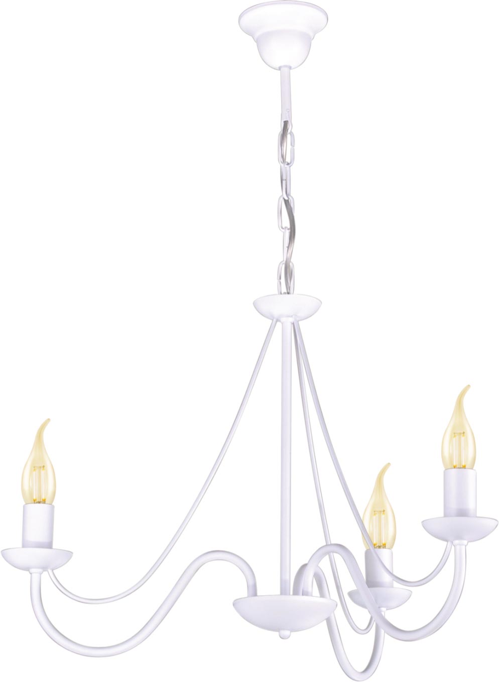 Kaja Bartez II lampa wisząca 3x40W biała K-3995