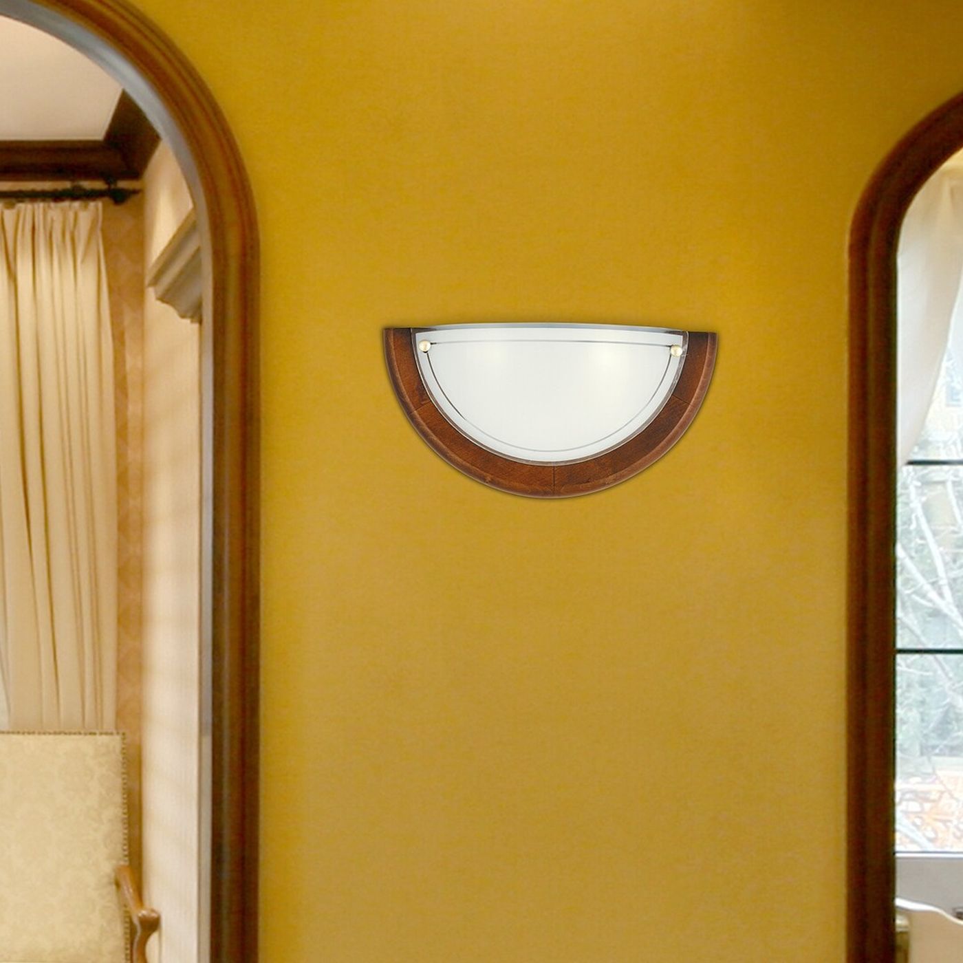 Rabalux Ufo kinkiet 1x60W dąb 5407