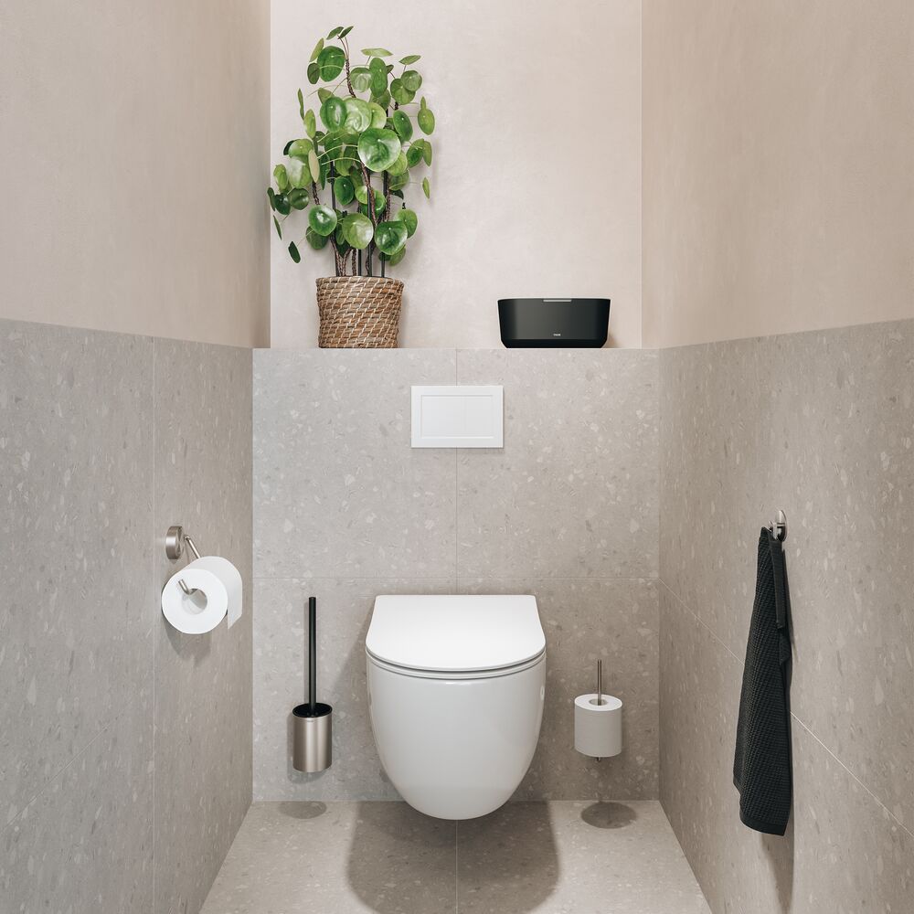 Tiger Ace szczotka toaletowa z pojemnikiem stal szczotkowana nierdzewna 800597 - Wysyłka w 24h