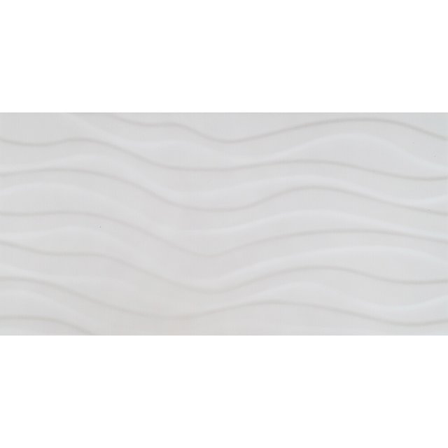Płytka ścienna PERO LONGO white waves structure glossy 29,7x60 gat. I
