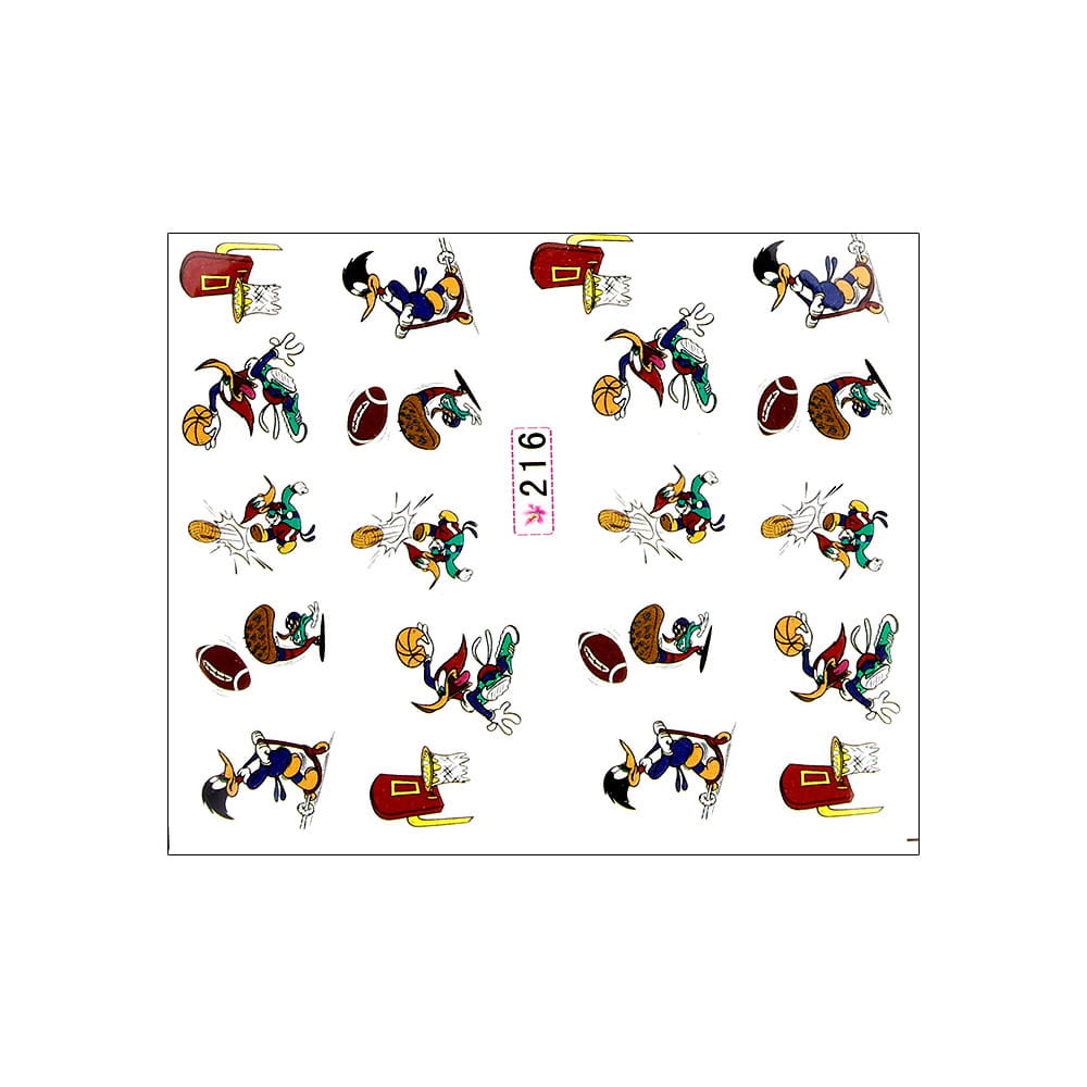 Naklejki wodne do paznokci bajkowe Nr 216