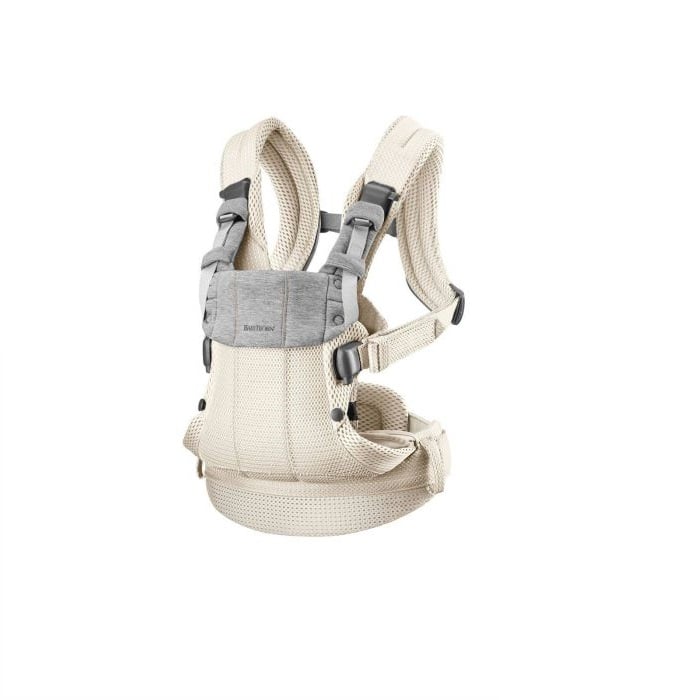 BabyBjorn Harmony 3D Mesh - nosidełko dla dzieci od narodzin do 3 roku życia-Kremowy