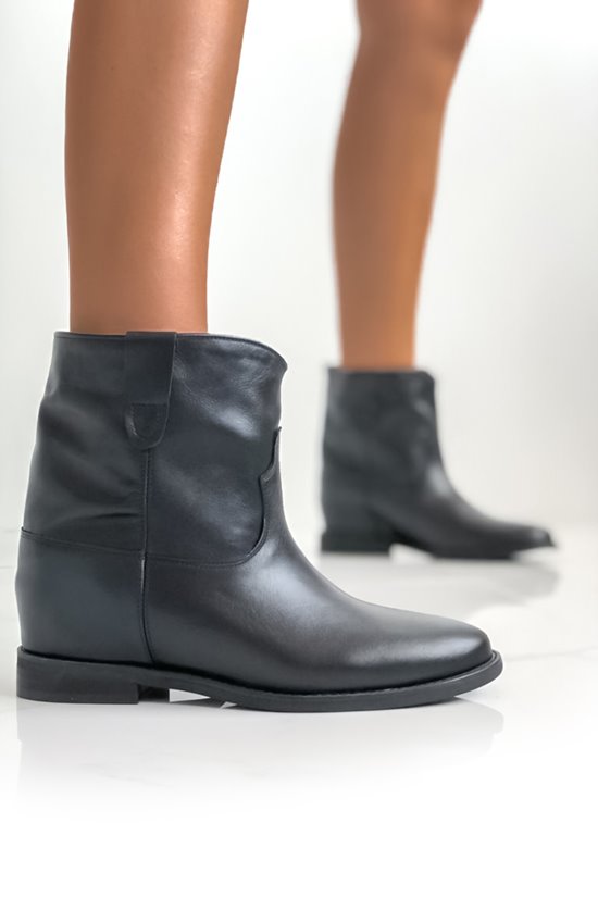 Botki damskie 143/8 Czarny lico