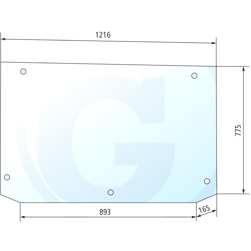 Szyba tylna Deutz Agrosun SAME Laser 0.9234.215.020,0.9234.215.0/20