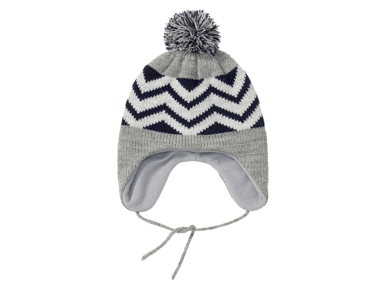 lupilu Czapka dziecięca z polarem Szary/niebieski, 116/128