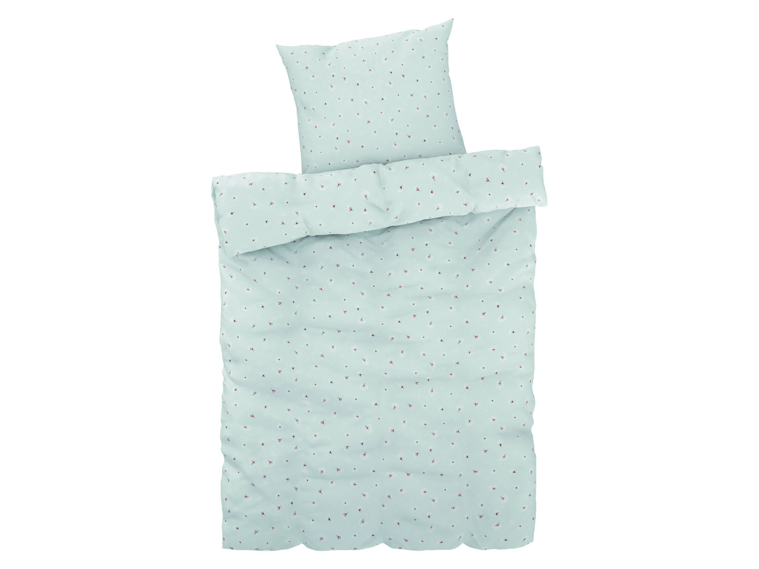 Livarno home Pościel dziecięca satynowa, 140 x 200 cm Miętowy