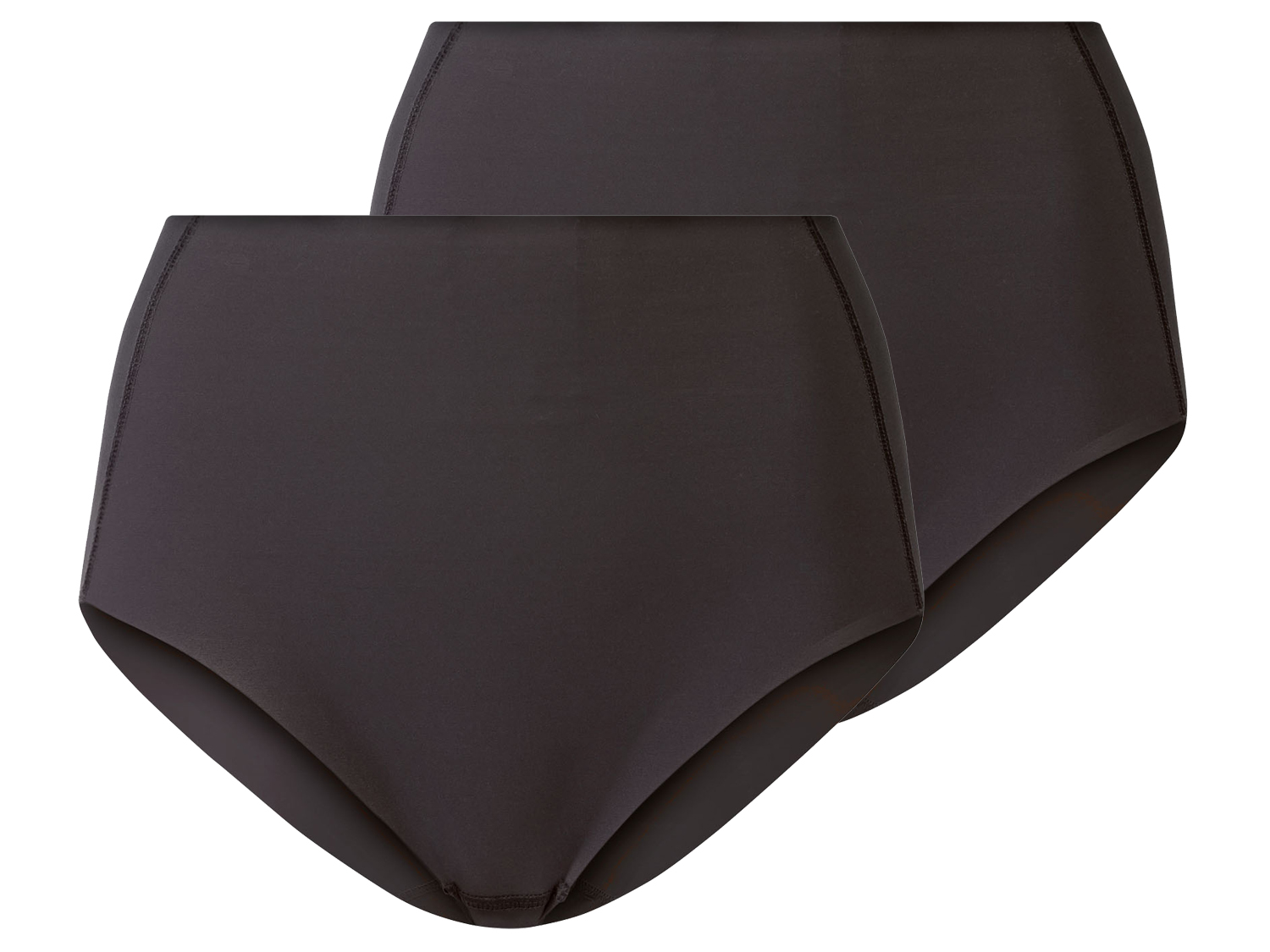 esmara Majtki damskie modelujące, bezszwowe, 2 sztuki Czarny, M 40/42