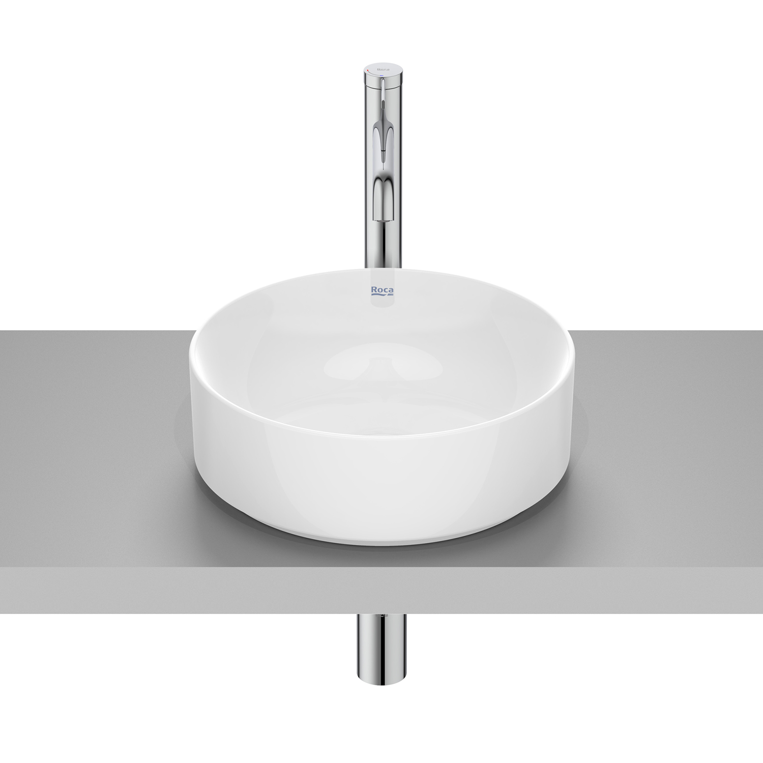 Darmowa Dostawa - Umywalka 37x37 cm okrągła nablatowa biała Roca Ona A32768J000