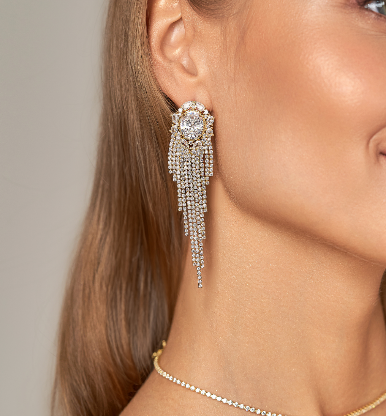 Kolczyki z kryształami Ine KSS1475