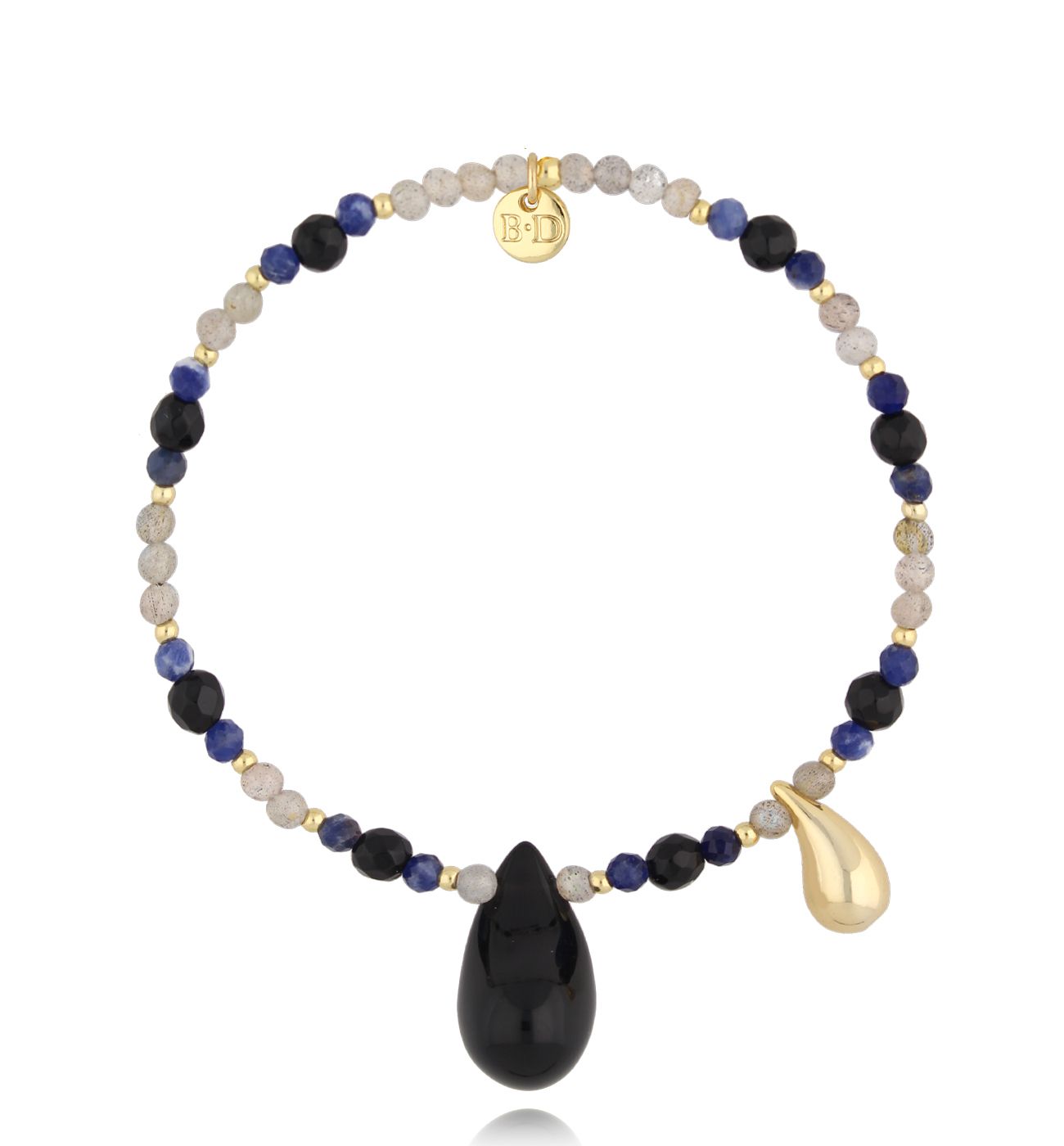 Bransoletka z agatami i łezką Nature's Tears BSC2085