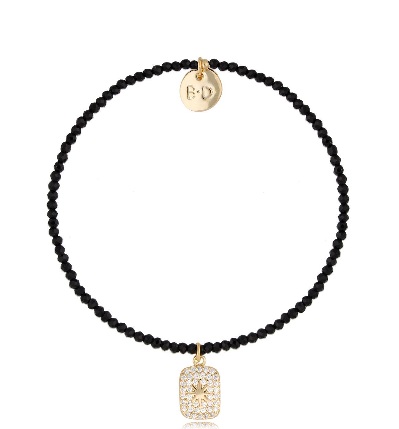 Bransoletka czarna z zawieszką Lifestyle BTW1044