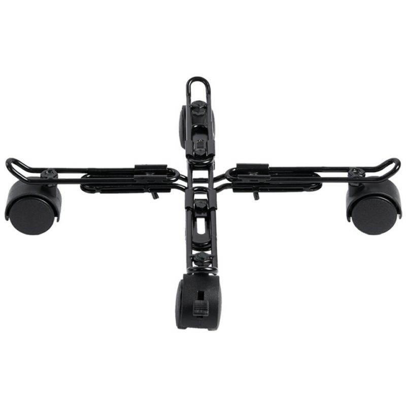 Podstawka pod donicę na kółkach Esschert Design czarna metalowa regulowana 34-42 cm 1 szt.