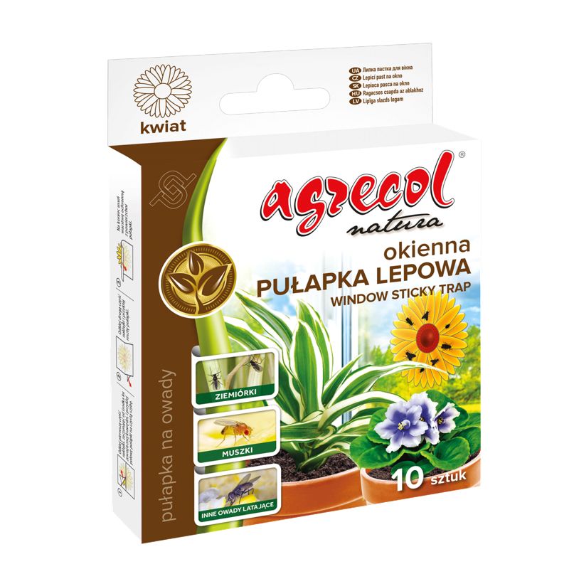 Pułapka lepowa okienna Agrecol 10 sztuk