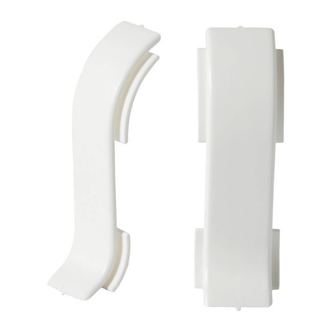 Łącznik do listwy PCV Slim 45 mm biały 2 szt.