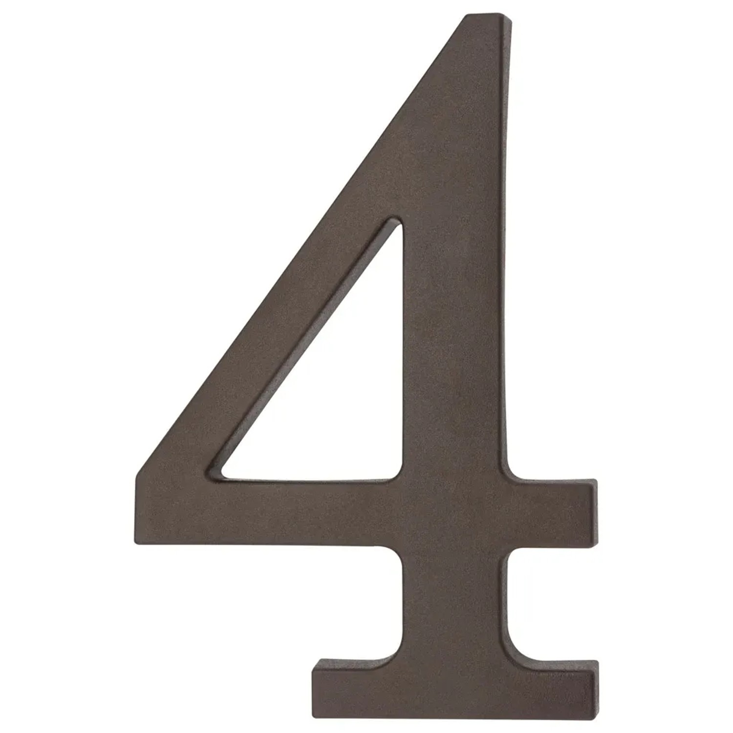 Metro Cyfra 4 plastikowa brązowa wys. 18cm