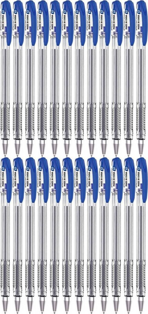 24x Długopis Deli Think, niebieski