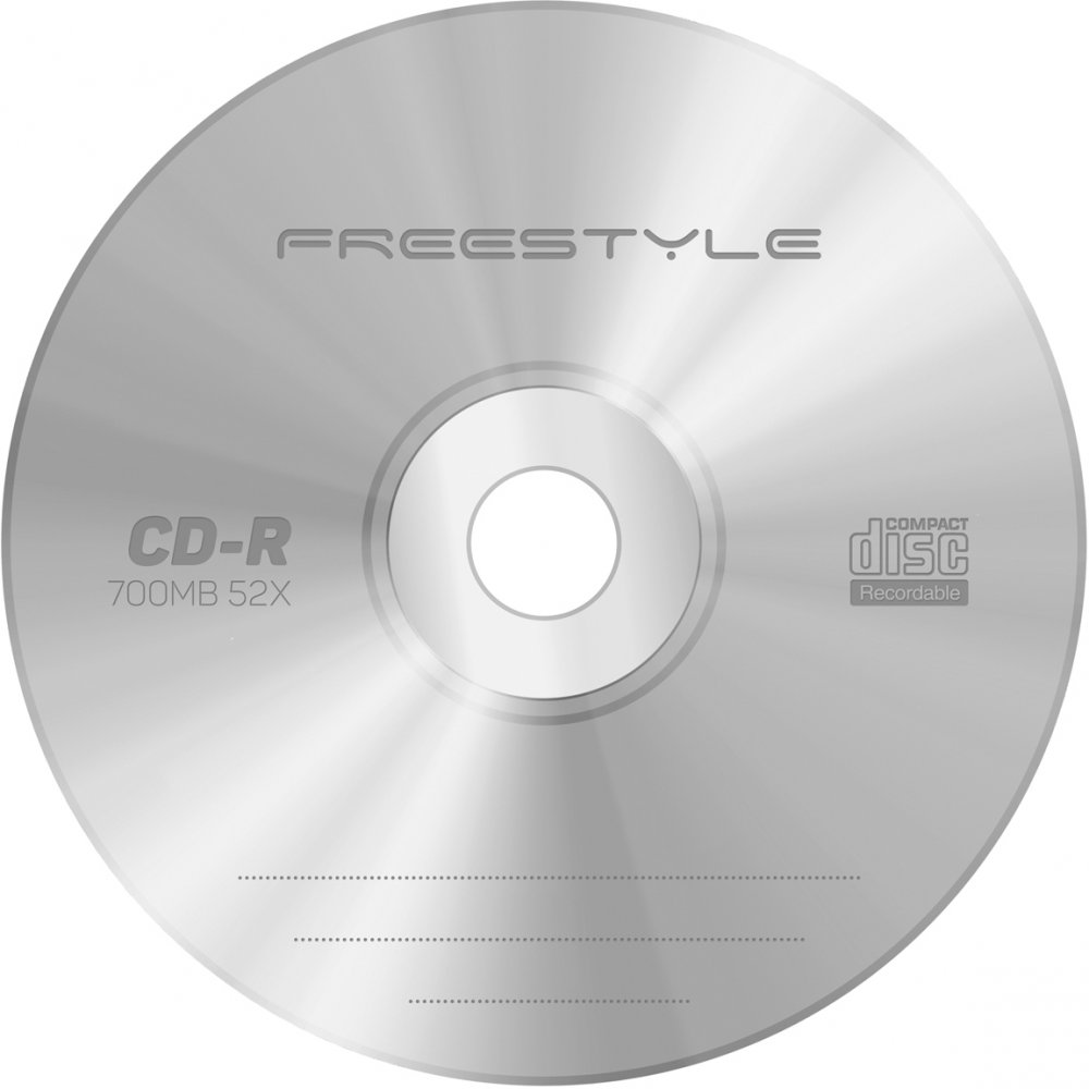 Płyta CD-R Omega Freestyle, do jednokrotnego zapisu, 700 MB, koperta, 10 sztuk