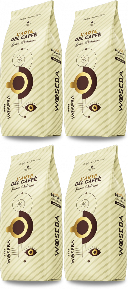 4x Kawa ziarnista Woseba L’Arte Del Caffe Gusto Delicato, 1kg