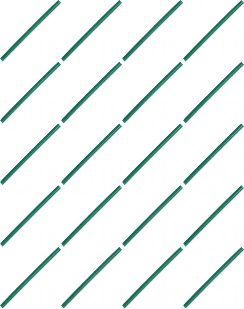 20x Listwa wsuwana Durable, 6mm, do 60 kartek, 1 sztuka, zielony