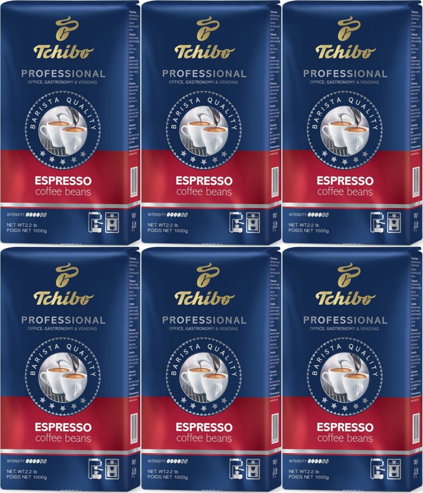 6x Kawa ziarnista Tchibo Professional Espresso, 1kg