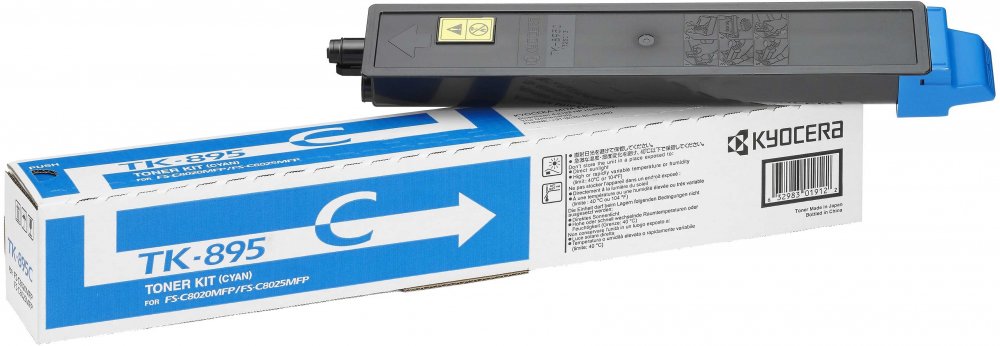 Toner Kyocera TK-895C (1T02K0CNL0), 6000 stron, cyan (błękitny)
