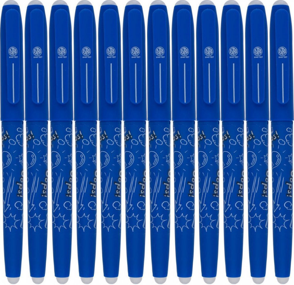 12x Długopis ścieralny Astra Astrapen OOPS! Classic, 0.6mm, niebieski