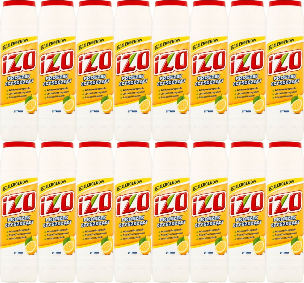 16x Proszek czyszczący Izo, cytryna, 500g