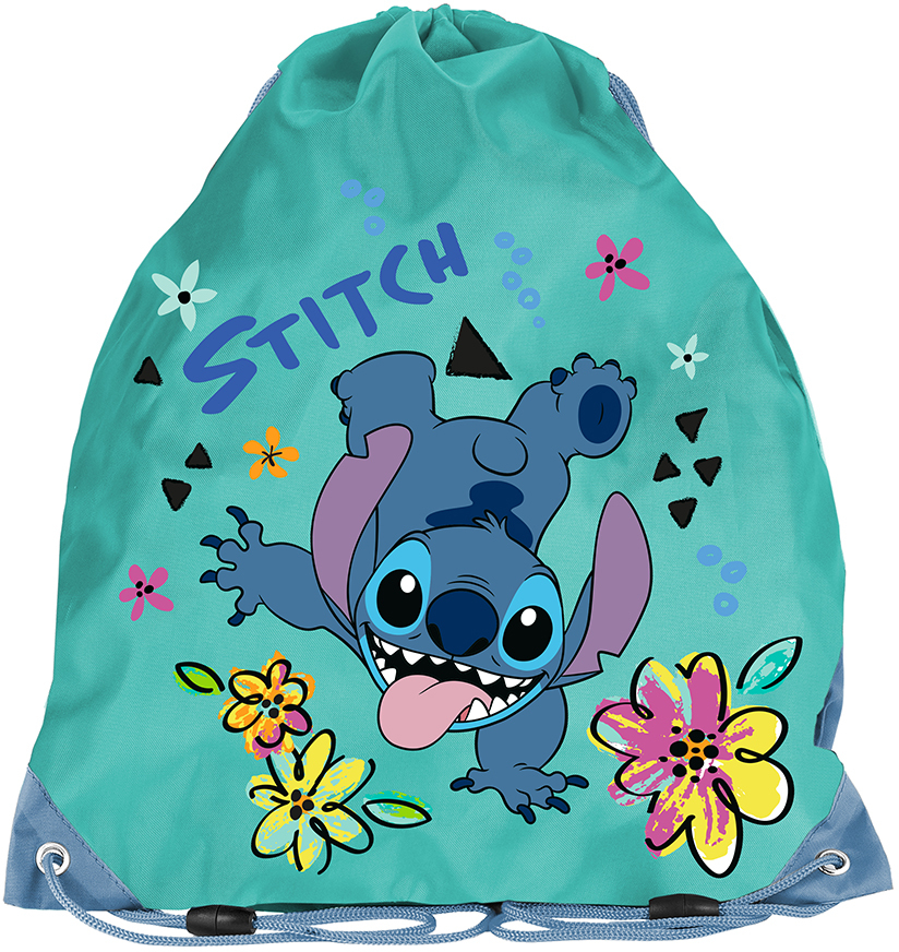 Worek na buty Paso Disney Stitch, 45x34cm, turkusowy