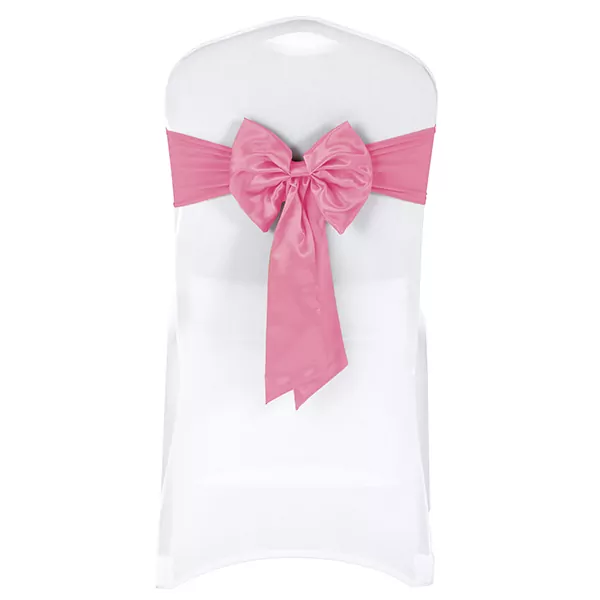 Kokarda elastyczna na krzesła kolor różowy